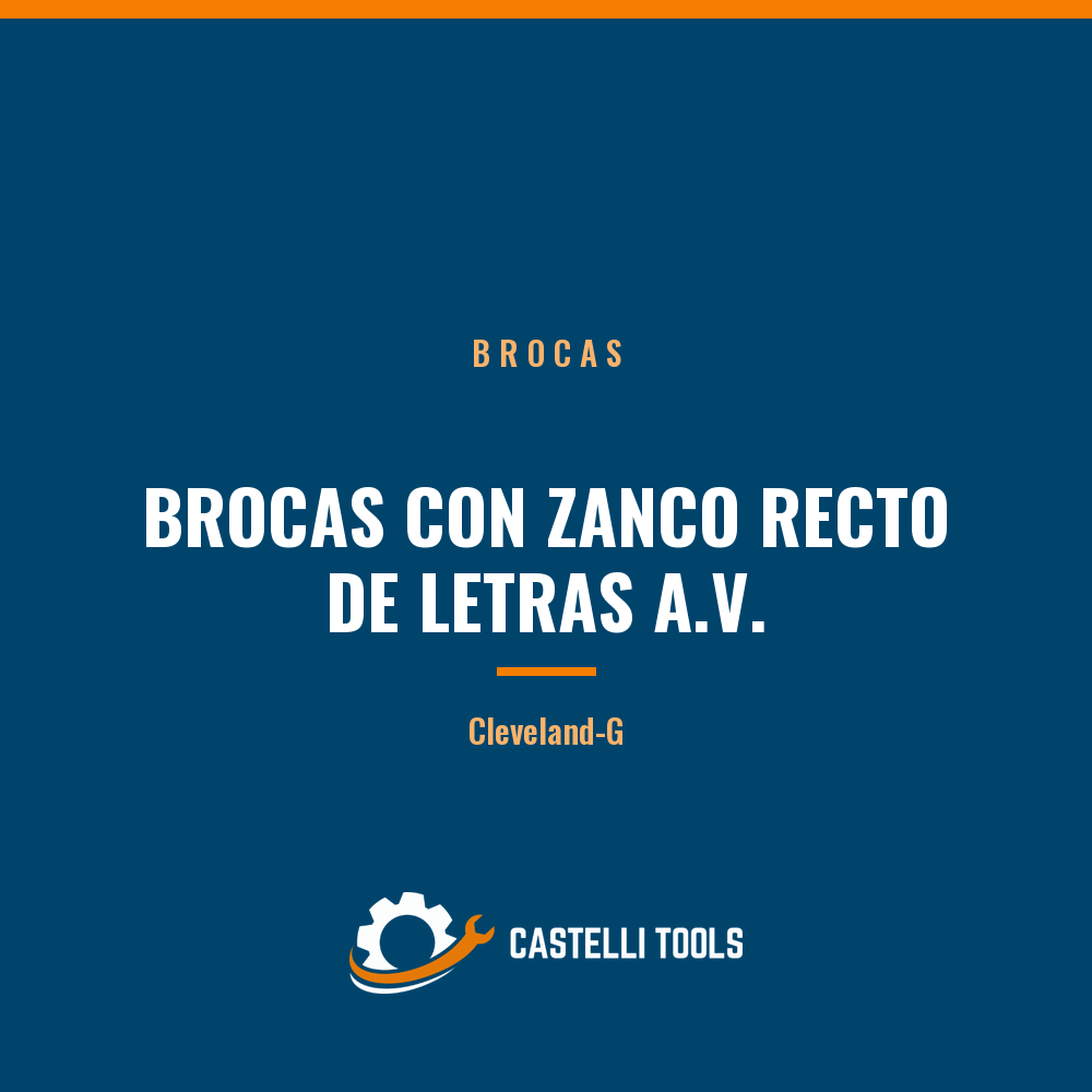 BROCAS CON ZANCO RECTO DE LETRAS A.V.