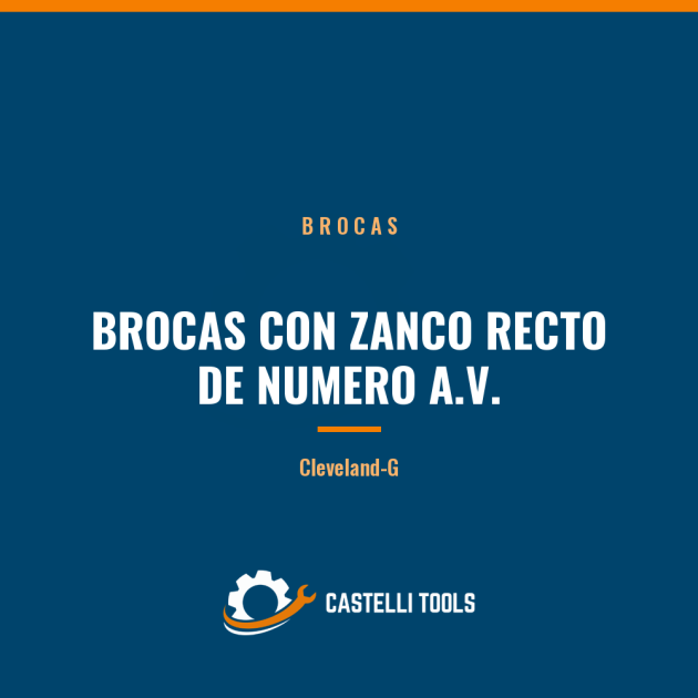 BROCAS CON ZANCO RECTO DE NUMERO A.V.