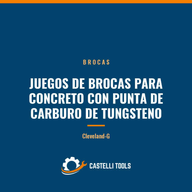 JUEGOS DE BROCAS PARA CONCRETO CON PUNTA DE CARBURO DE TUNGSTENO